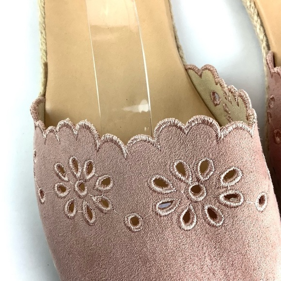 LC LAUREN CONRAD PINK FLAT ESPADRILLES - Picture 6 of 8